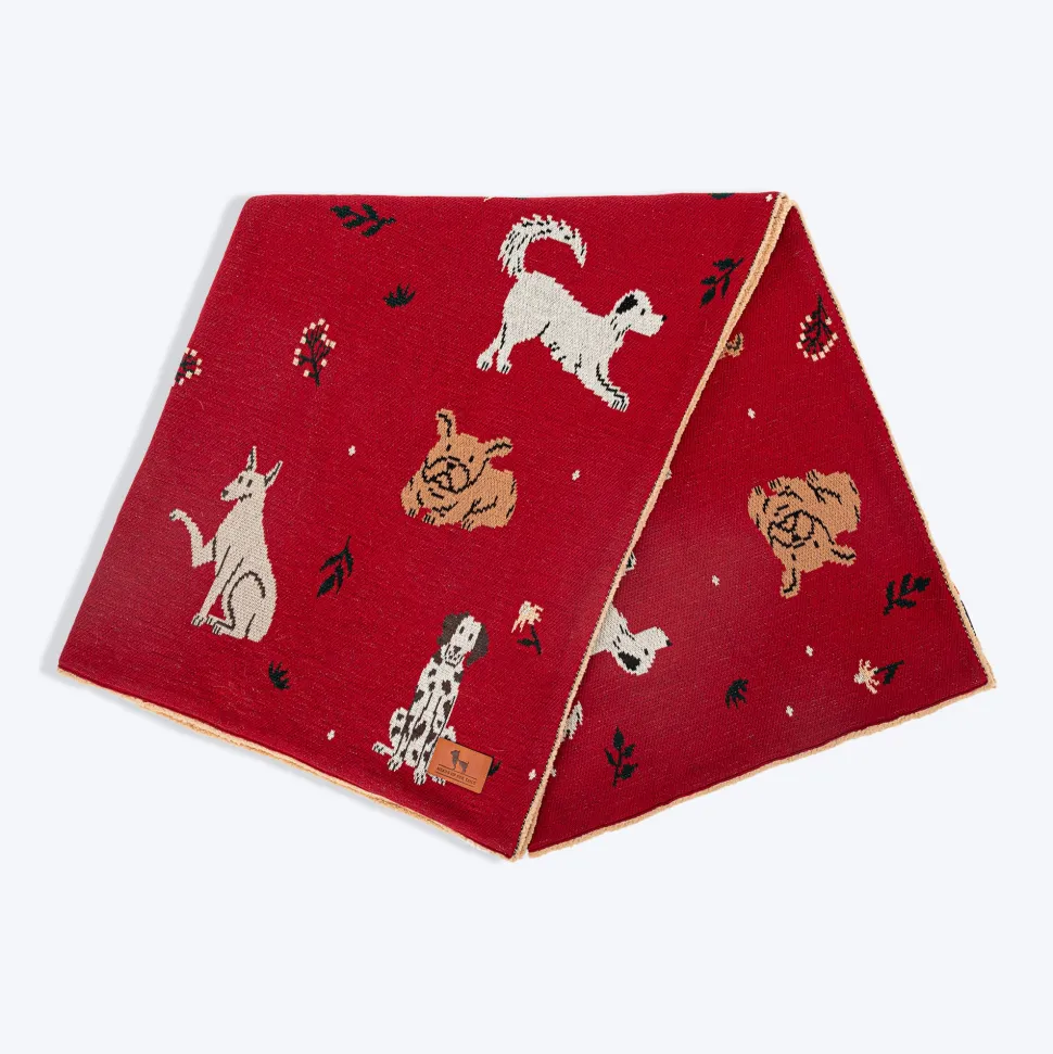 HUFT Bloom Buddies Blanket For Dog & Cat - Red