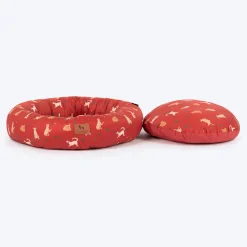 HUFT Bloom Buddies Donut Bed For Dog - Rust