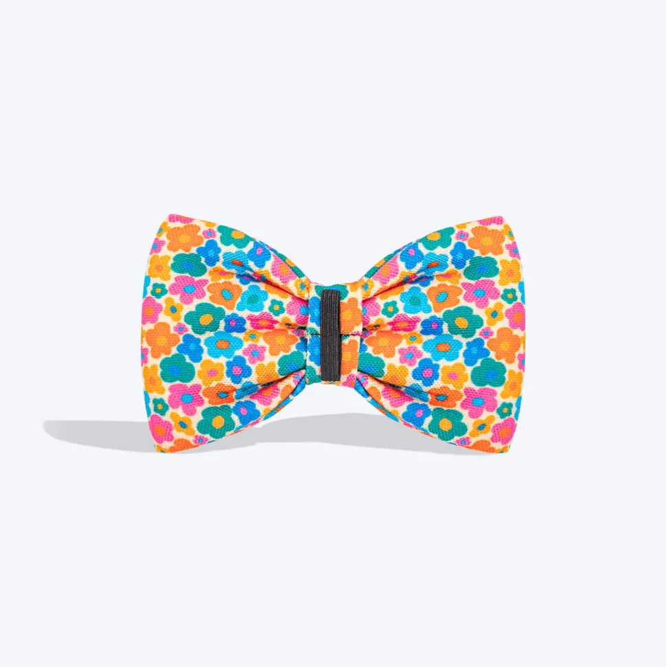 HUFT Bloomburst Printed Bow Tie For Dog - Multicolor
