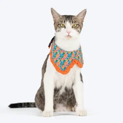 HUFT Bloomburst Printed Scarf For Cat & Puppy - Multicolor