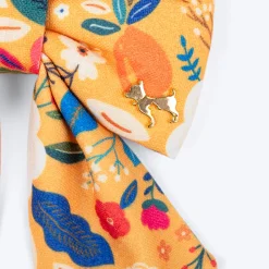 HUFT Blooming Days Printed Lady Bow Tie for Dog - Yellow