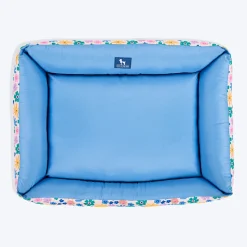 HUFT Bloomscape Lounger Bed For Dog - Blue