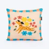 HUFT Blossom Paws Cushion For Pet Lovers - Multicolor
