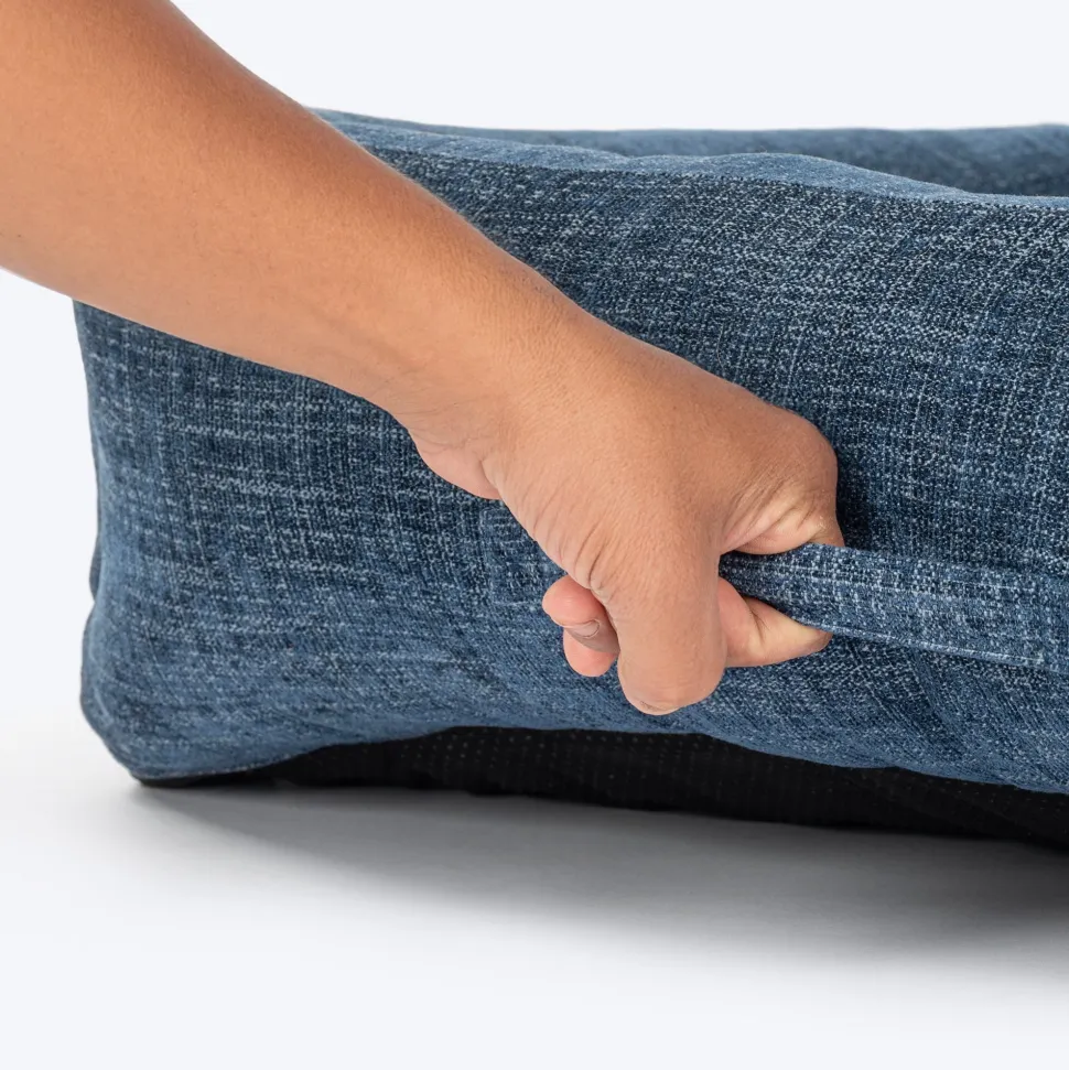 HUFT Blueloom Lounger Bed For Dog - Blue