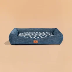 HUFT Blueloom Lounger Bed For Dog - Blue