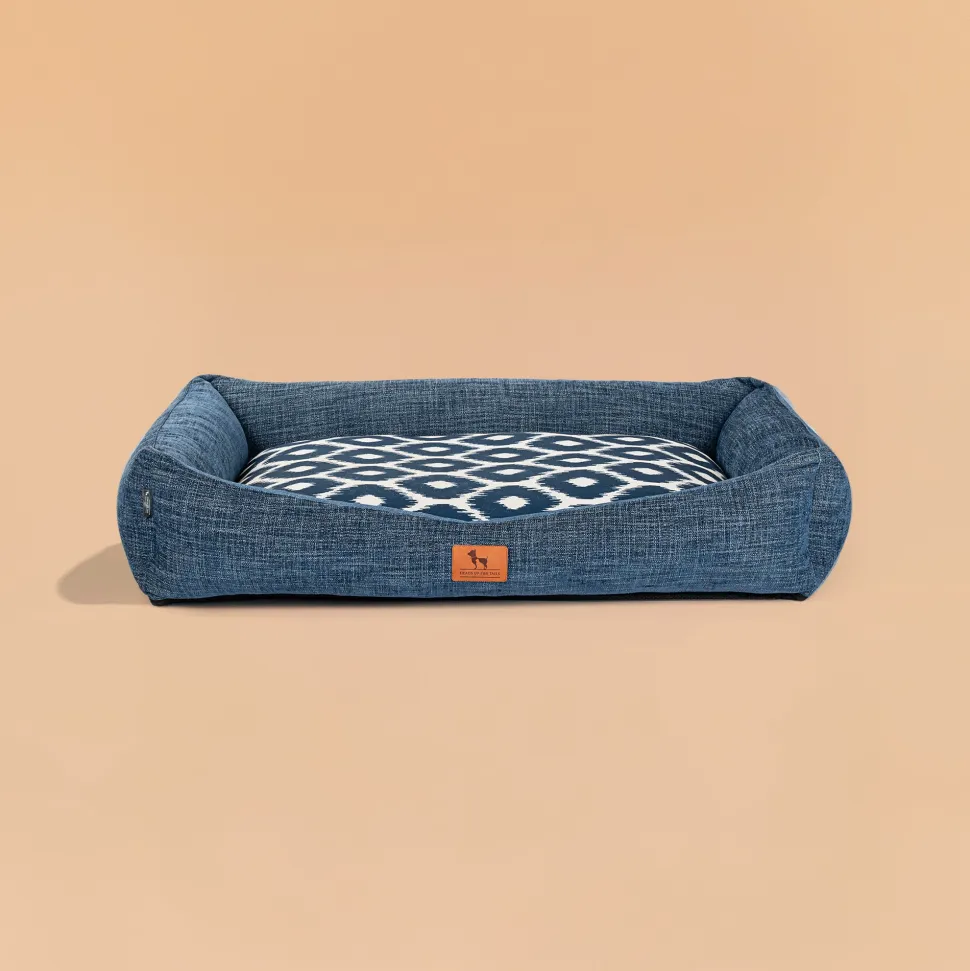 HUFT Blueloom Lounger Bed For Dog - Blue