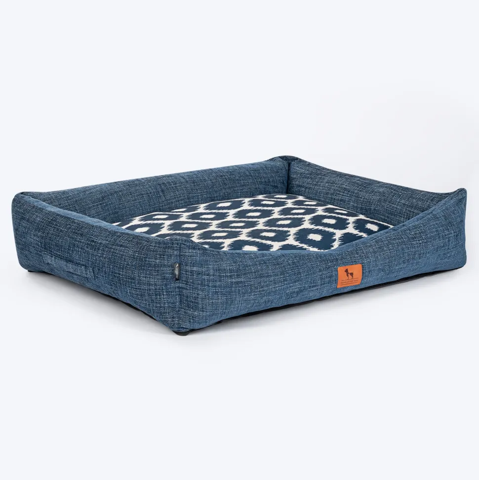 HUFT Blueloom Lounger Bed For Dog - Blue