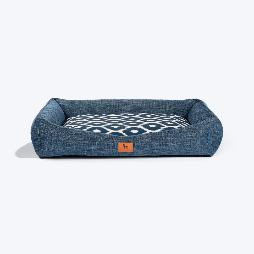 HUFT Blueloom Lounger Bed For Dog - Blue