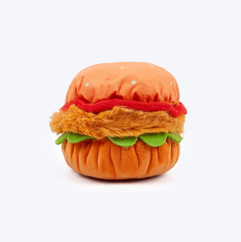 HUFT Bork-ger Plush Toy For Dog - Multicolor