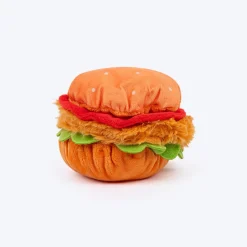 HUFT Bork-ger Plush Toy For Dog - Multicolor