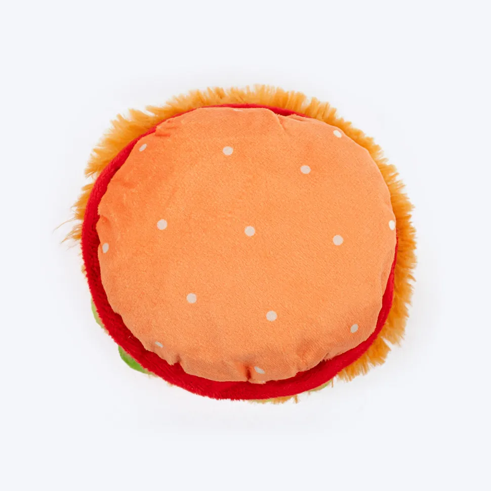 HUFT Bork-ger Plush Toy For Dog - Multicolor