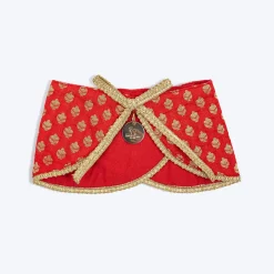 HUFT Brocade Dazzle Pet Scarf For Cat & Puppy - Red