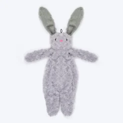 HUFT Bubbly Bunny Plush Toy For Dog - Grey