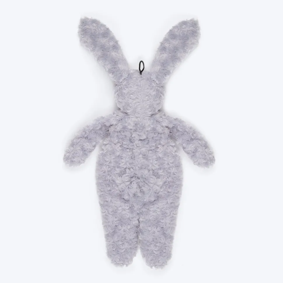 HUFT Bubbly Bunny Plush Toy For Dog - Grey