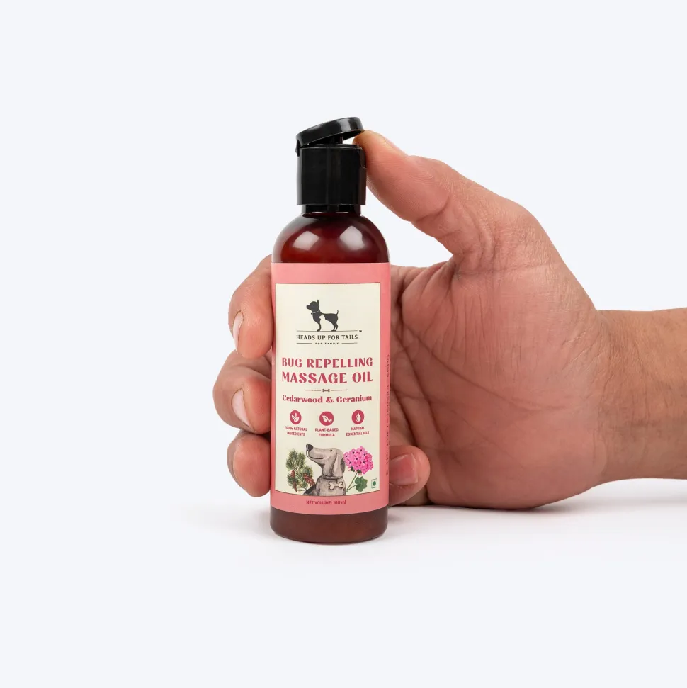 HUFT Bug Repelling Massage Oil For Adult Dogs & Pups - 100 ml