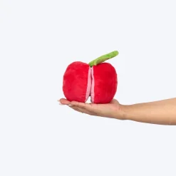 HUFT Cherrylicious Plush Toy With Ball For Dog - Red