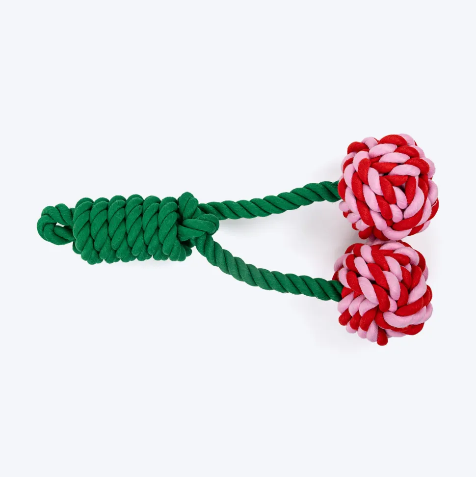 HUFT Cherrylicious Rope Toy For Dog - Multicolor