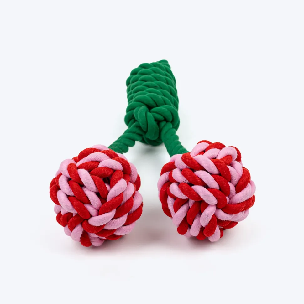 HUFT Cherrylicious Rope Toy For Dog - Multicolor