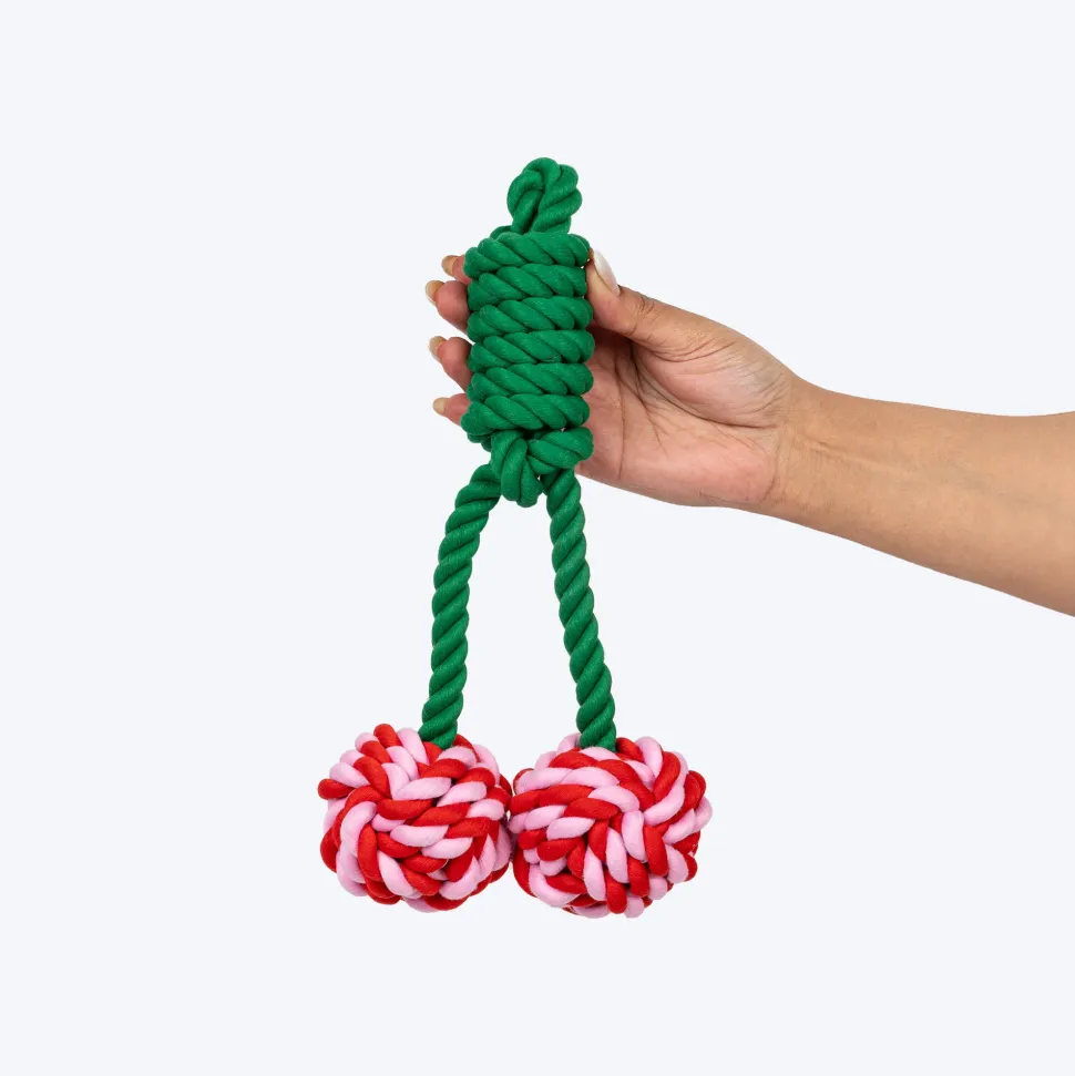 HUFT Cherrylicious Rope Toy For Dog - Multicolor
