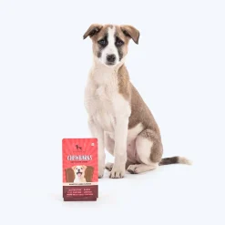 HUFT Chewbarks Dog Soft Chew Strips Treats - Roasted Lamb - 30 gm