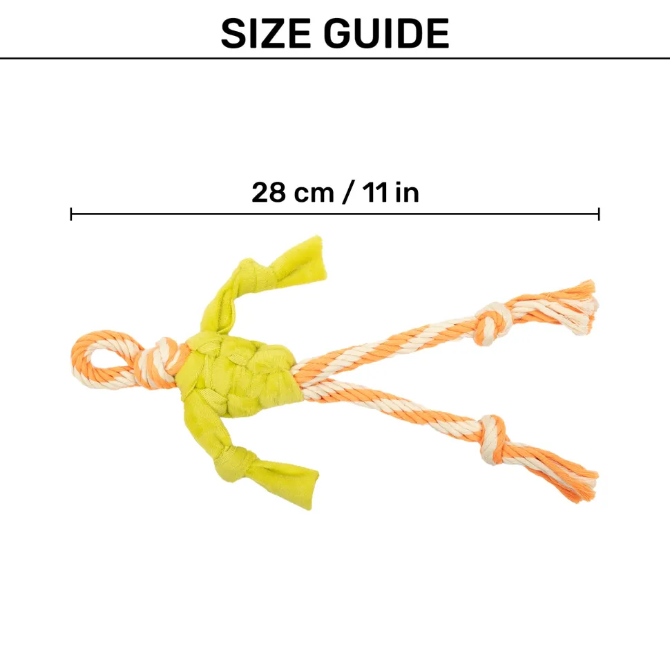 HUFT Chewbuds Mini Rope Toy for Puppies & Small Dogs - Multicolor
