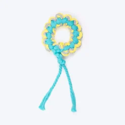 HUFT Chewsies Ring Rope Toy for Puppies & Small Dogs- Multicolor