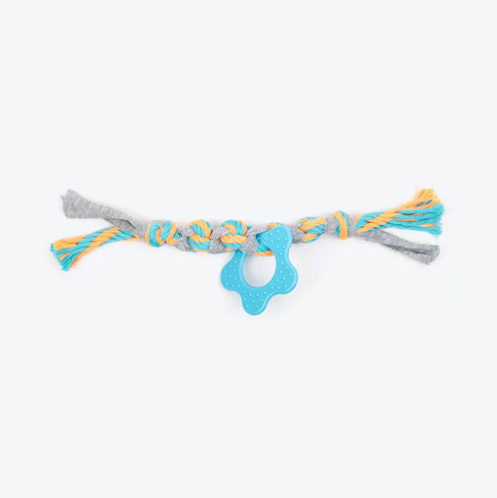 HUFT Chewsters Rope Toy for Puppies & Small Dogs - Multicolor