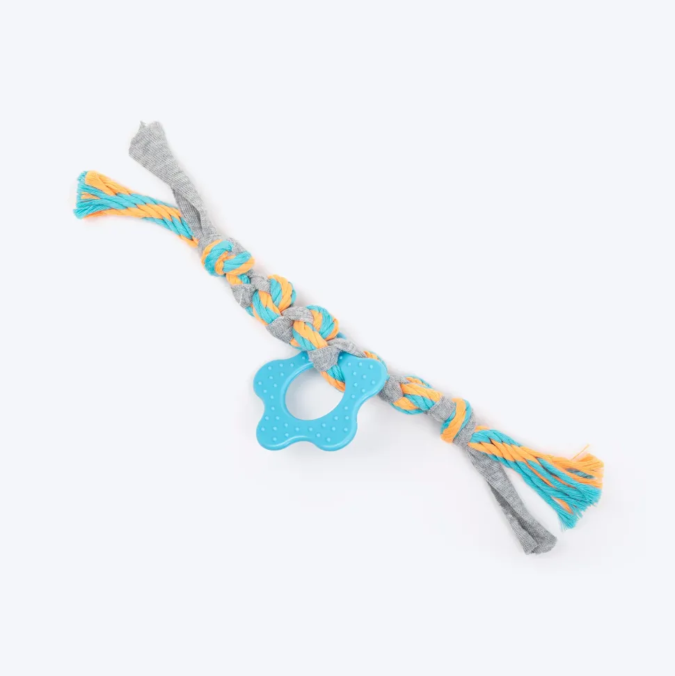 HUFT Chewsters Rope Toy for Puppies & Small Dogs - Multicolor