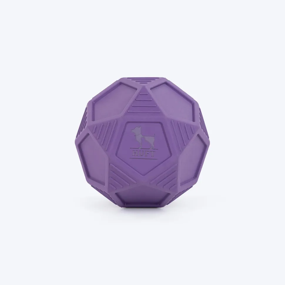 HUFT Chewtastic Bounce & Treat Ball Chew Toy For Dog - Purple