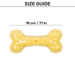 HUFT Chewtastic Chomp Champ Bone Chew Toy For Dog - Yellow