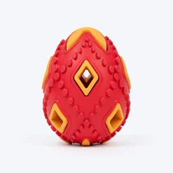 HUFT Chewtastic Eggs-Tra Chew Toy For Dog - Red & Yellow