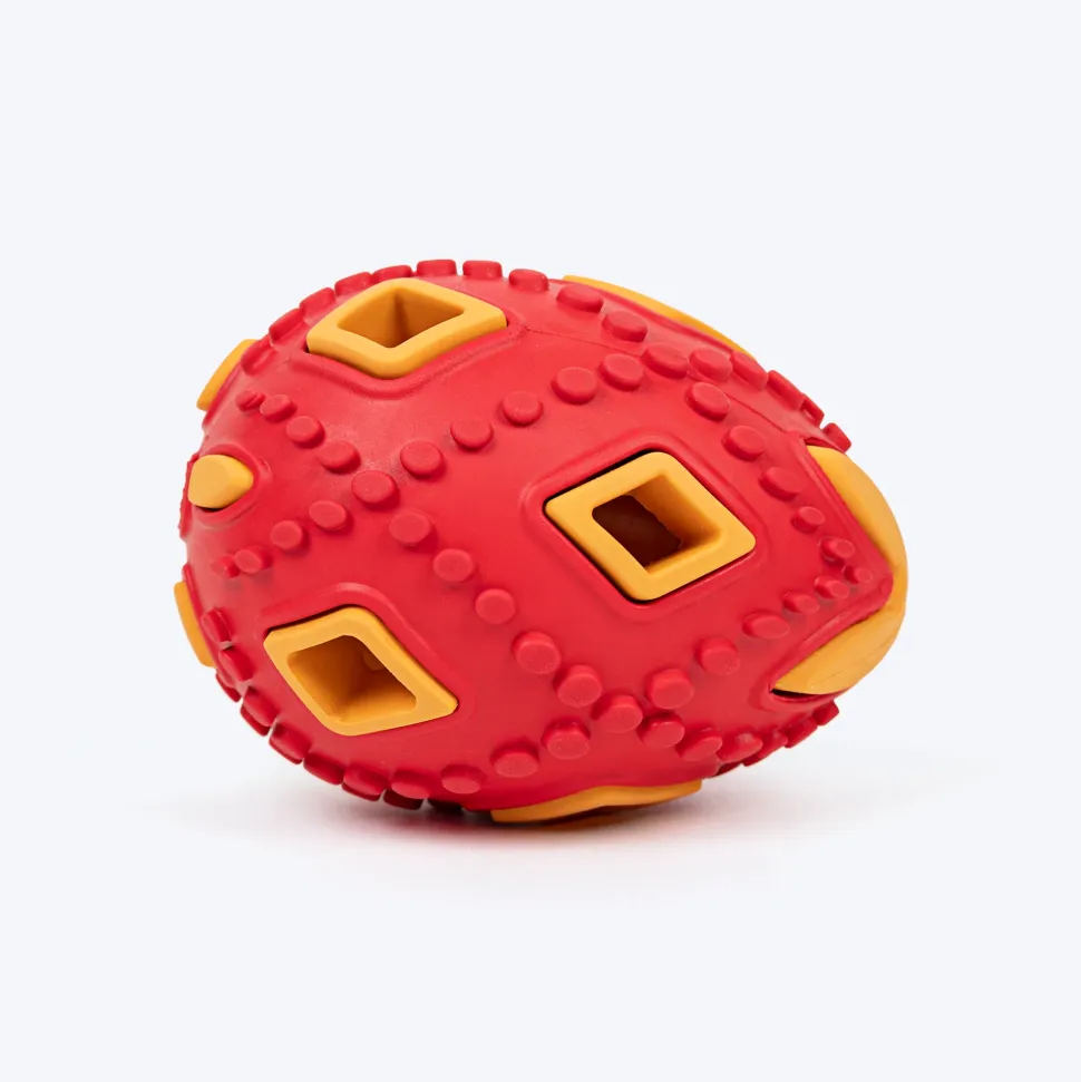HUFT Chewtastic Eggs-Tra Chew Toy For Dog - Red & Yellow