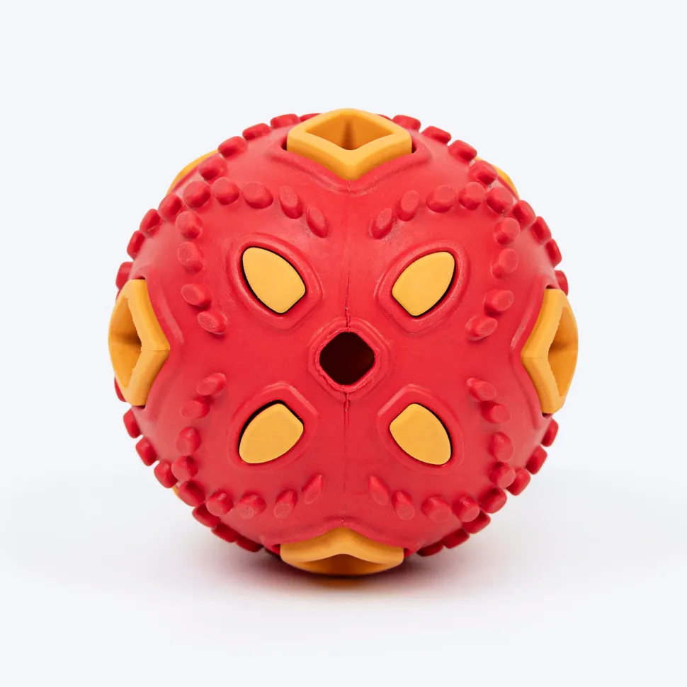 HUFT Chewtastic Eggs-Tra Chew Toy For Dog - Red & Yellow