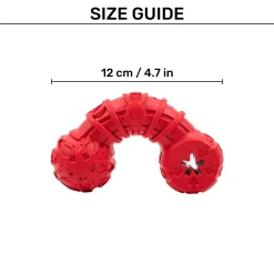HUFT Chewtastic Mighty Multipurpose Bone Chew Toy For Dog - Red