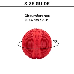 HUFT Chewtastic Mighty Super Sturdy Ball Toy For Dog - Red
