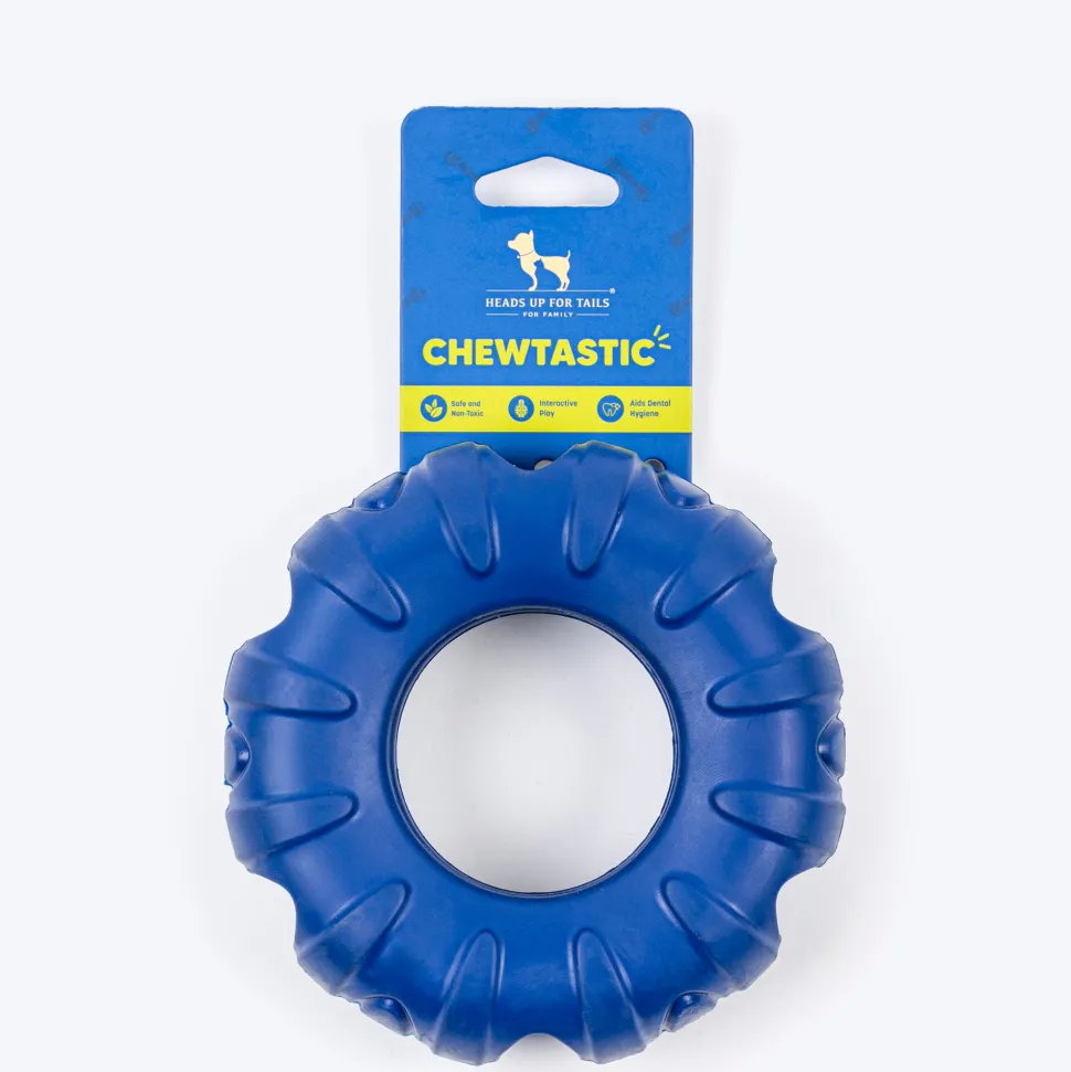HUFT Chewtastic Roll-A-Tyre Chew Toy For Dog - Blue