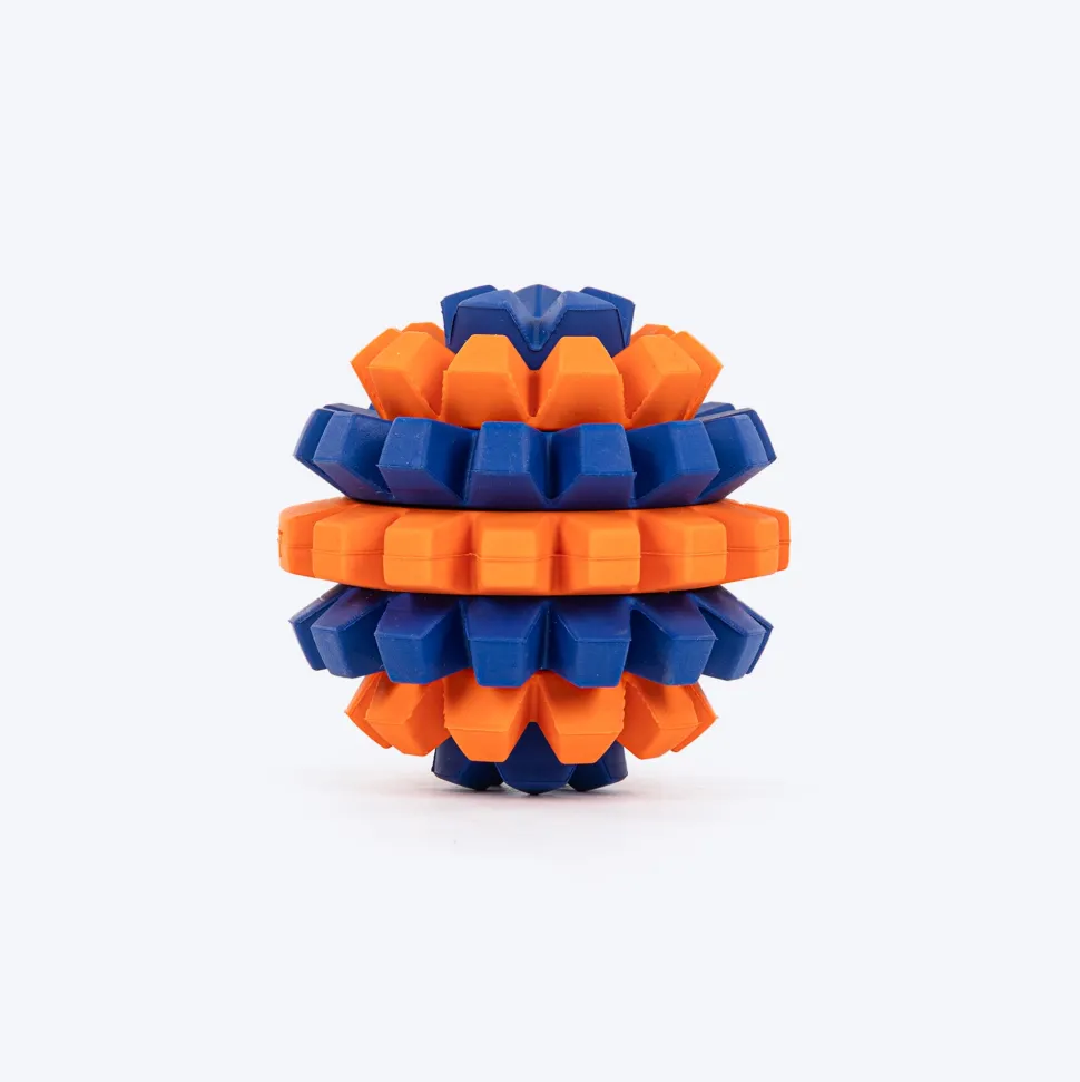 HUFT Chewtastic Treat Maze Chew Toy For Dog - Orange & Blue