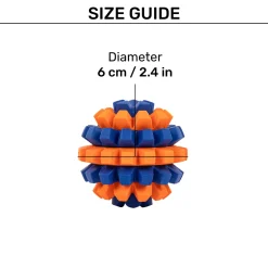 HUFT Chewtastic Treat Maze Chew Toy For Dog - Orange & Blue