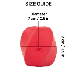 HUFT Chewtastic Treat Tumbler Chew Toy For Dog - Red