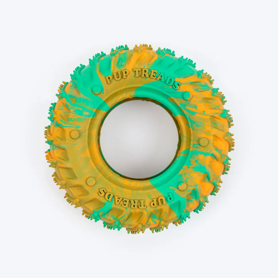 HUFT Chewtastic Woofy Wheelie Chew Toy For Dog - Multicolor