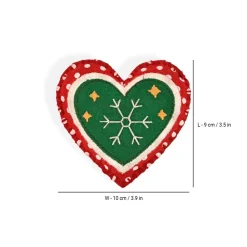 HUFT Christmas Darling Dog Collar Insert (Red and Green)