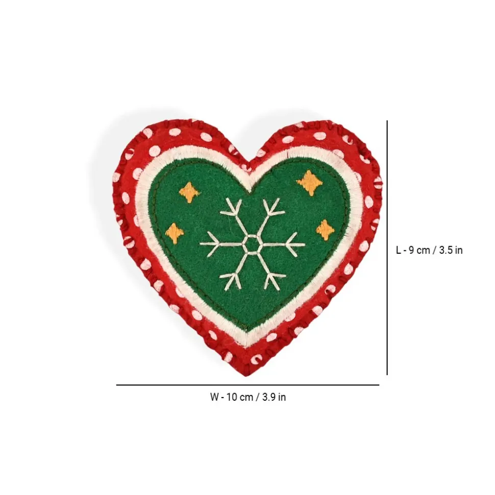 HUFT Christmas Darling Dog Collar Insert (Red and Green)