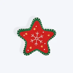 HUFT Christmas Starstruck Dog Collar Insert (Red and Green)