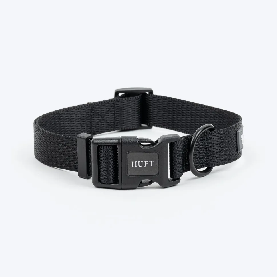 HUFT Classic Collar For Dog - Coal Black