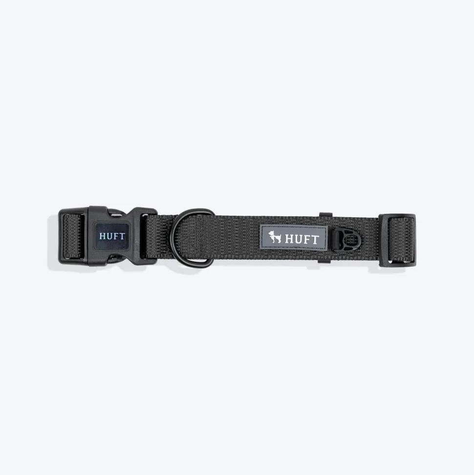 HUFT Classic Collar For Dog - Coal Black