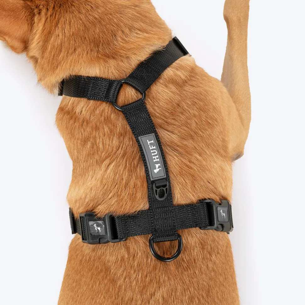 HUFT Classic H Harness For Dog - Coal Black