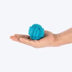 HUFT Classic Knotted Rope Ball Toy For Dog - Blue