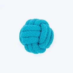HUFT Classic Knotted Rope Ball Toy For Dog - Blue