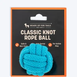 HUFT Classic Knotted Rope Ball Toy For Dog - Blue