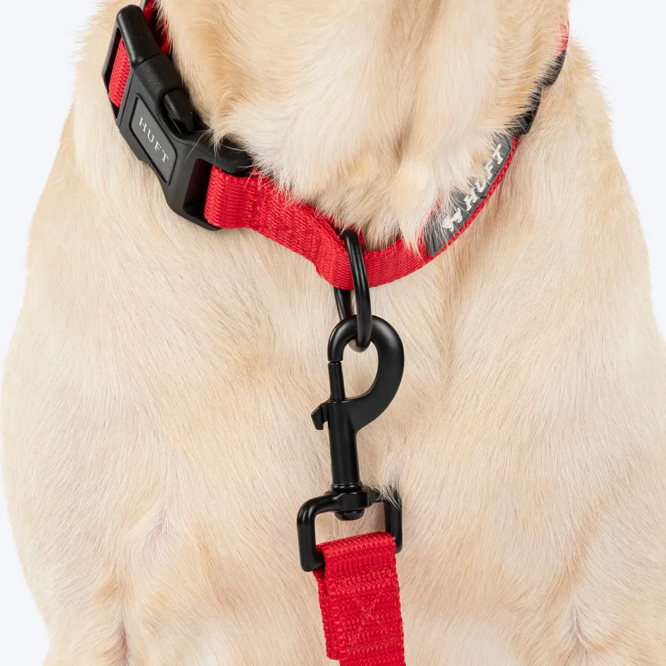 HUFT Classic Leash For Dog - Cherry Red